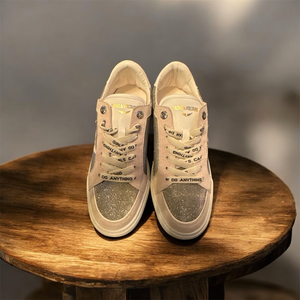 Zadig & Voltaire Glitter Sneakers size 39